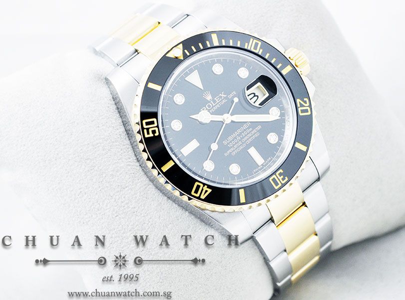 Rolex Submariner 116613LN Black Diamonds - Image 3
