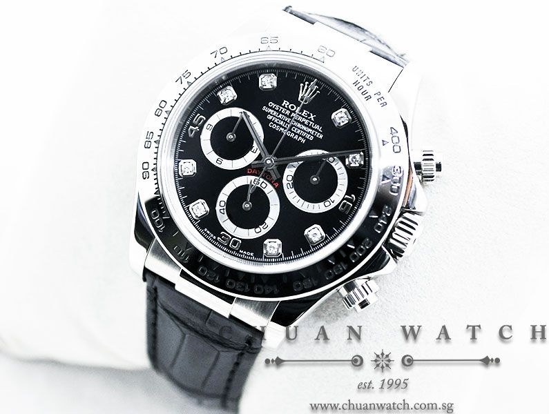 Rolex Cosmograph Daytona 116519 Black Diamonds - Image 2