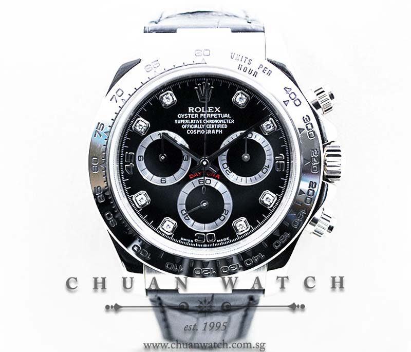 Rolex Cosmograph Daytona 116519 Black Diamonds
