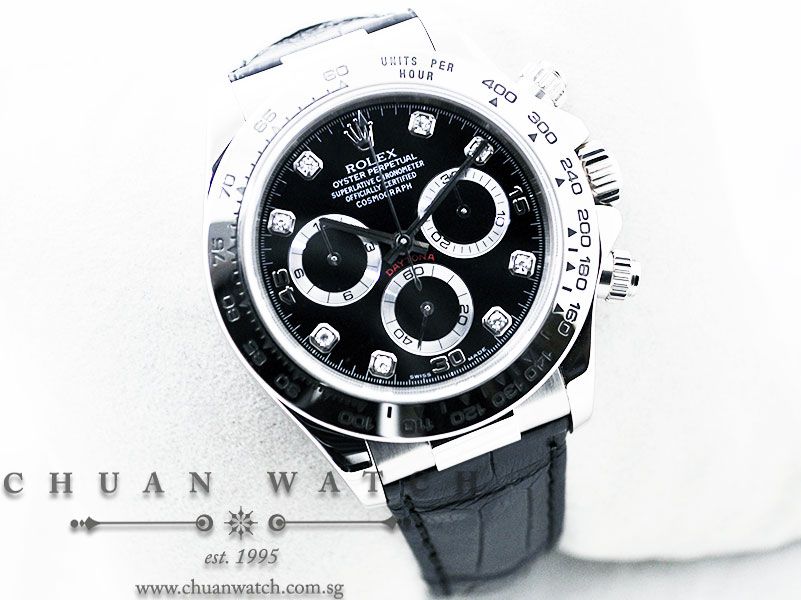 Rolex Cosmograph Daytona 116519 Black Diamonds - Image 3