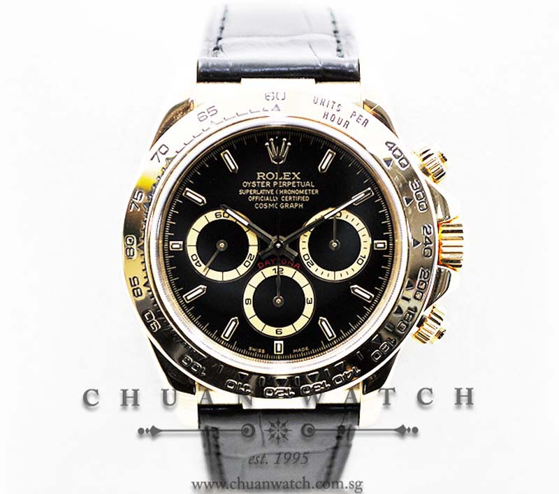 Rolex Cosmograph Daytona 16518 Black Baton - Discontinued
