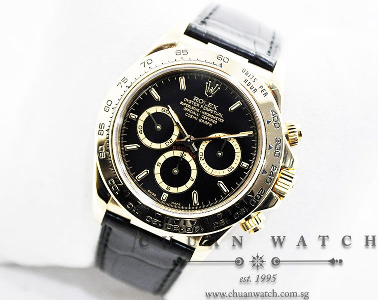 Rolex Cosmograph Daytona 16518 Black Baton - Discontinued - Image 2