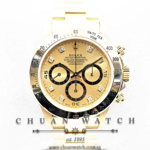 Rolex Cosmograph Daytona 16528 Champagne Rhodium Diamonds - Discontinued
