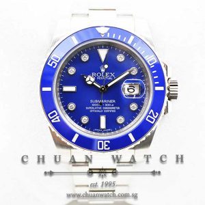 Rolex Submariner Smurf 116619LB Diamonds - Discontinued
