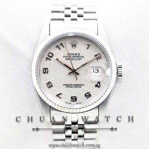 Rolex Vintage DateJust 36mm 16014 Silver Jubilee Arabic - Discontinued