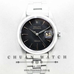 Rolex Oysterdate Precision 6694 Black Pointed Baton - Discontinued