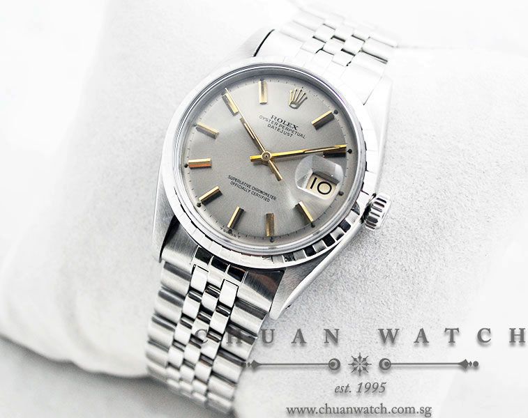 Rolex Vintage DateJust 36mm 6605 Silver Rhodium Baton - Discontinued - Image 2