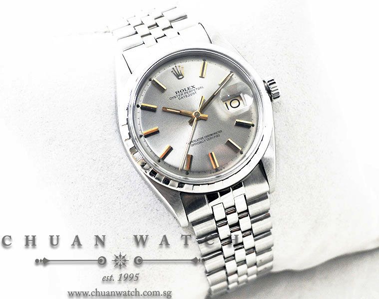 Rolex Vintage DateJust 36mm 6605 Silver Rhodium Baton - Discontinued - Image 3