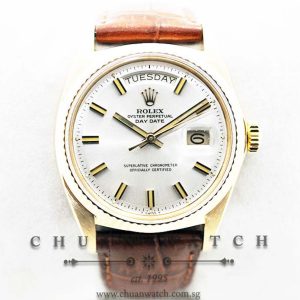 Rolex Vintage Day-Date President 36mm 1803 Silver Rhodium Baton - Discontinued