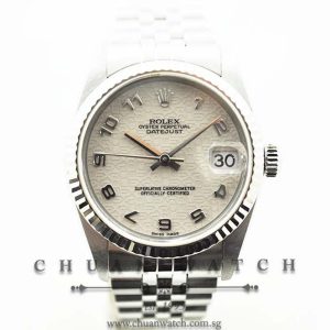 Rolex Boys DateJust 31mm 78274 Ivory Jubilee Arabic - Discontinued