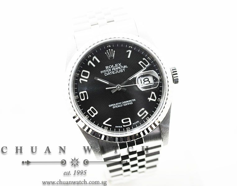 Rolex Gents DateJust 36mm 16234 Black Concentric Arabic - Discontinued - Image 3