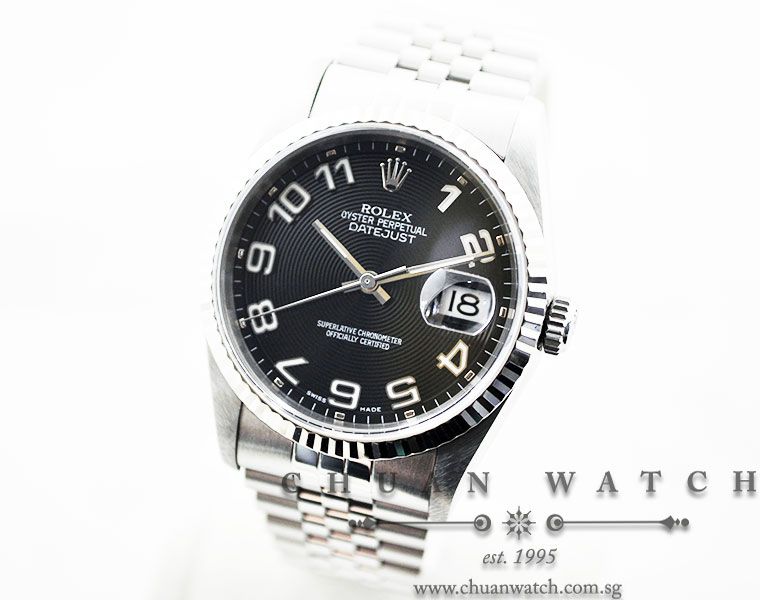 Rolex Gents DateJust 36mm 16234 Black Concentric Arabic - Discontinued - Image 2