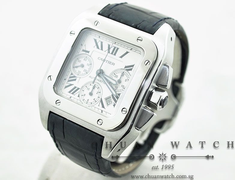 Cartier Santos 100 XL Chronograph W20090X8 - Discontinued - Image 2