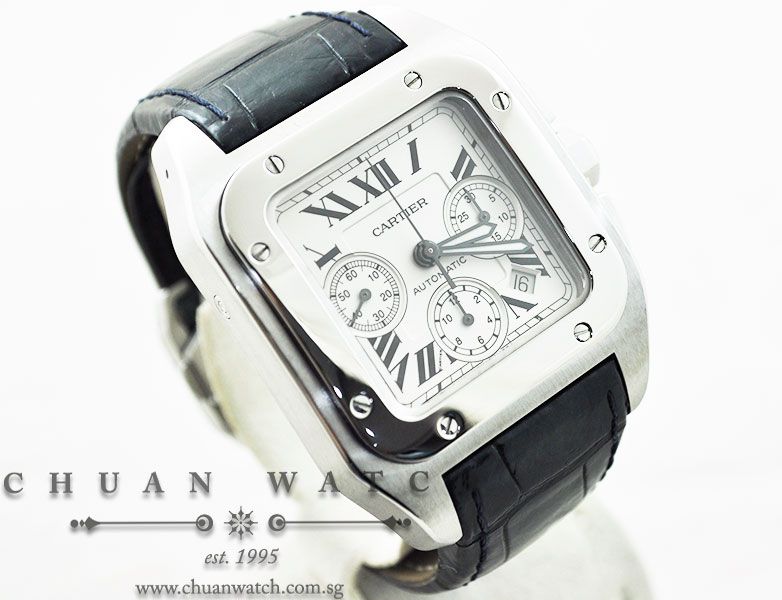 Cartier Santos 100 XL Chronograph W20090X8 - Discontinued - Image 3