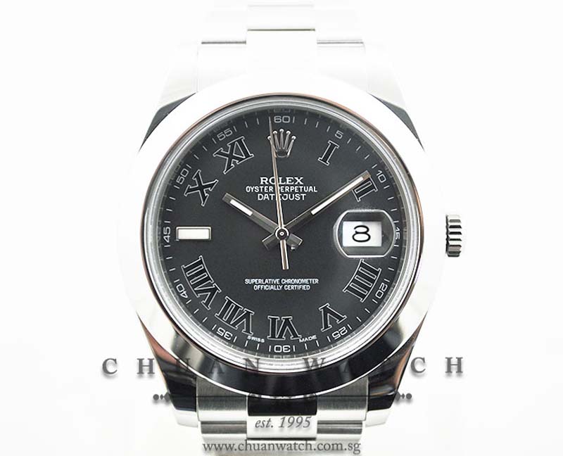 Rolex DateJust II 116300 Dark Grey Roman
