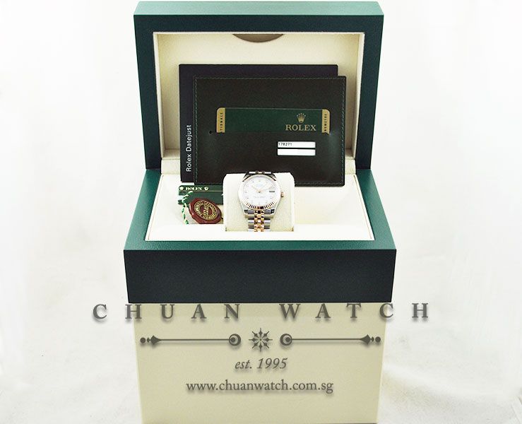 Rolex Boys DateJust 31mm 178271 White Diamonds - Image 5