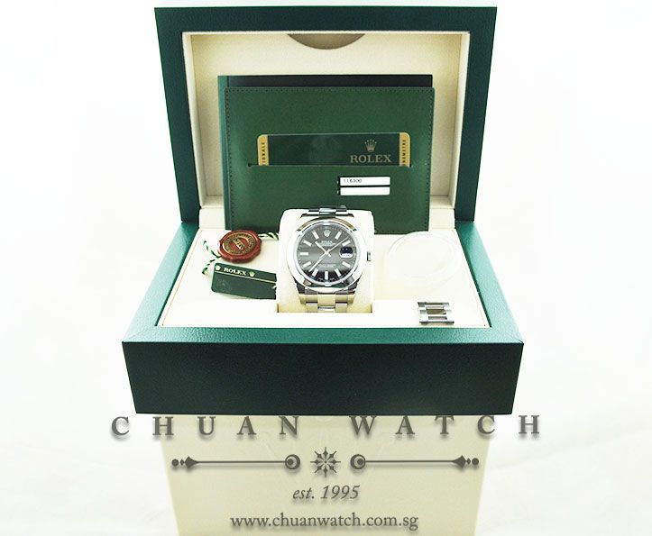 Rolex DateJust II 116300 Black Rhodium Baton - Image 5