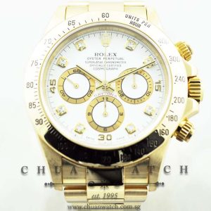 Rolex Cosmograph Zenith Daytona 16528 White Diamonds - Discontinued
