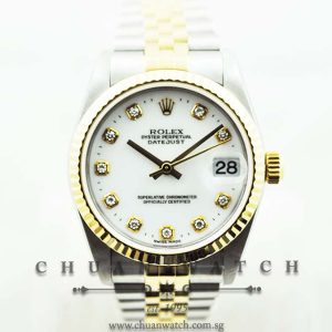 Rolex Boys DateJust 31mm 78273 White Diamonds - Discontinued