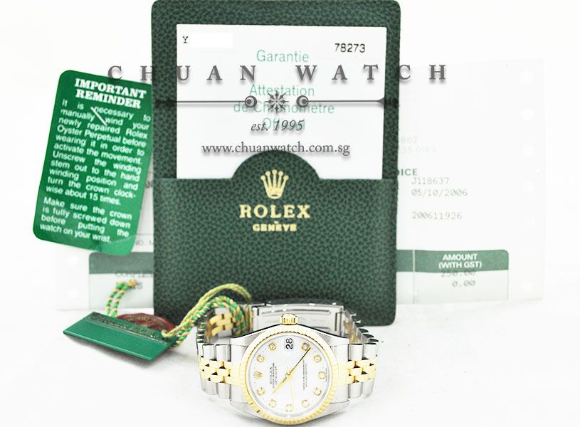 Rolex Boys DateJust 31mm 78273 White Diamonds - Discontinued - Image 5