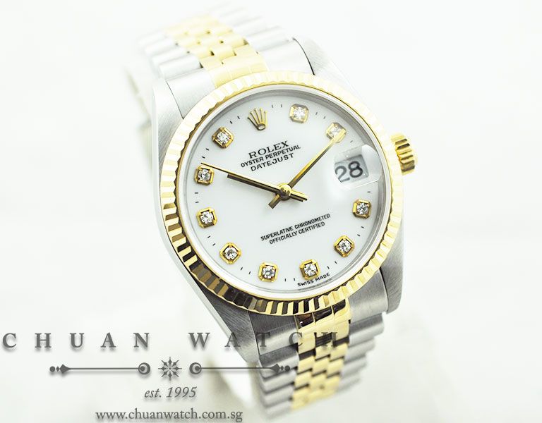 Rolex Boys DateJust 31mm 78273 White Diamonds - Discontinued - Image 3