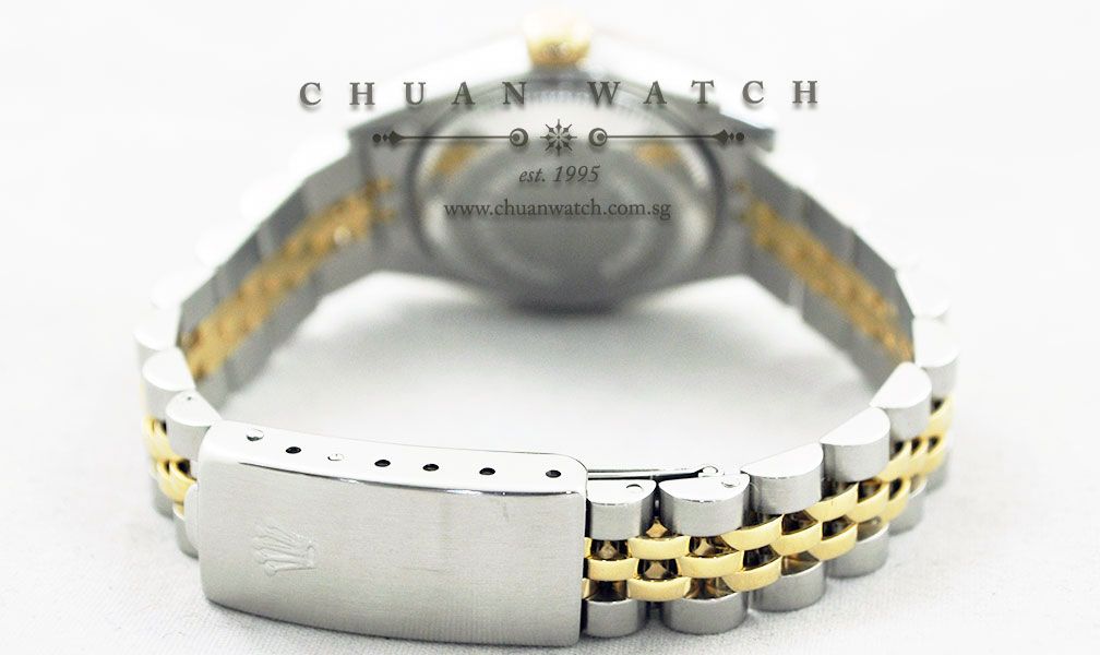 Rolex Vintage Ladies DateJust 26mm 6917-3 Champagne Rhodium Baton - Discontinued - Image 4