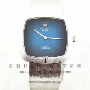 Rolex Vintage Cellini 30mm 4804-9 Blue Vignette Discontinued