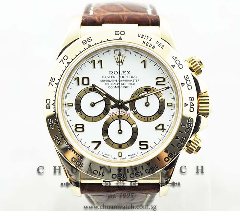 Rolex Cosmograph Zenith Daytona 16518 White Arabic - Discontinued