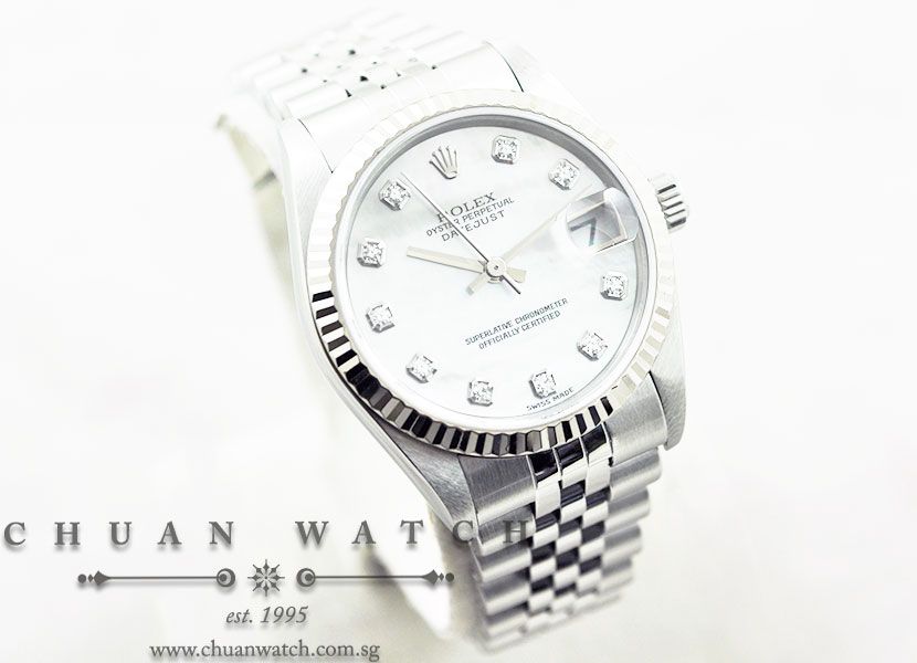 Rolex Boys DateJust 31mm 78274 White MOP Diamonds - Discontinued - Image 3
