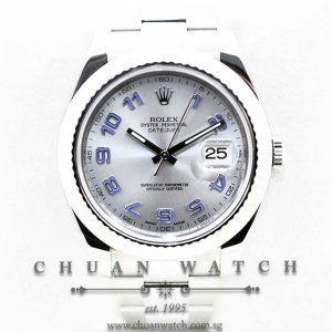 Rolex DateJust II 116334 Silver Rhodium Arabic