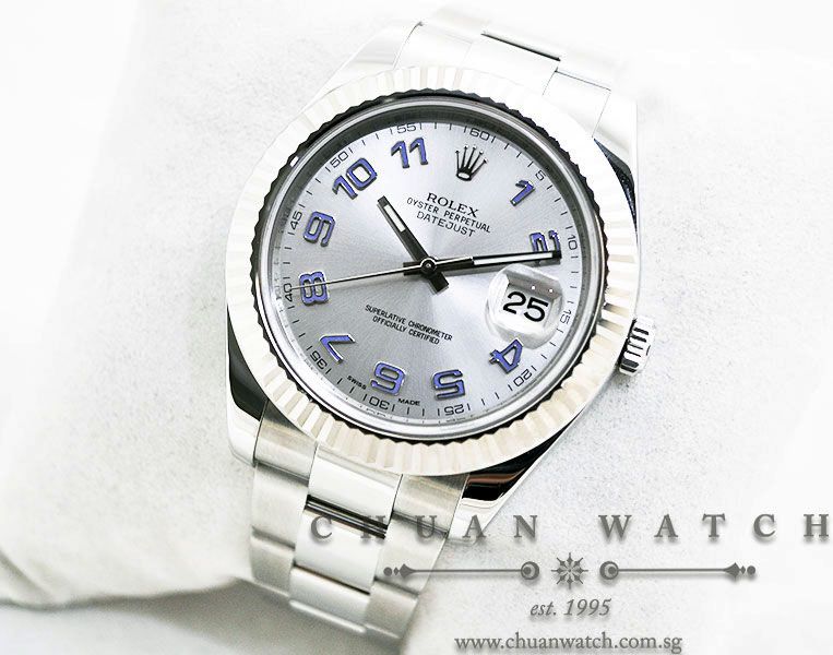 Rolex DateJust II 116334 Silver Rhodium Arabic - Image 2