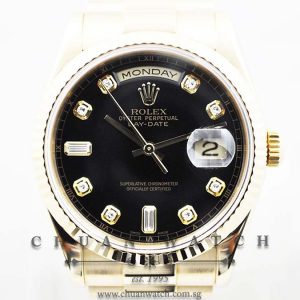 Rolex Day-Date President 36mm 118238 Black Diamonds