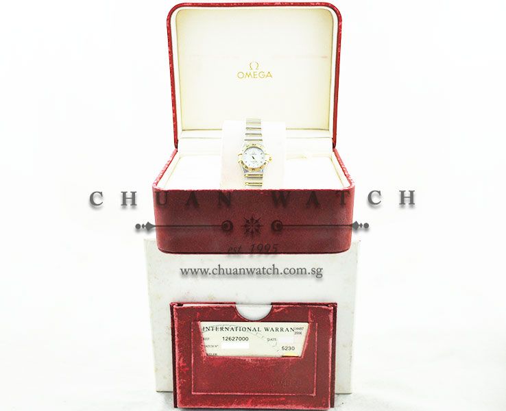 Omega Ladies Mini Constellation Quartz 22.5mm 1262.70.00 White MOP Baton - Discontinued - Image 5