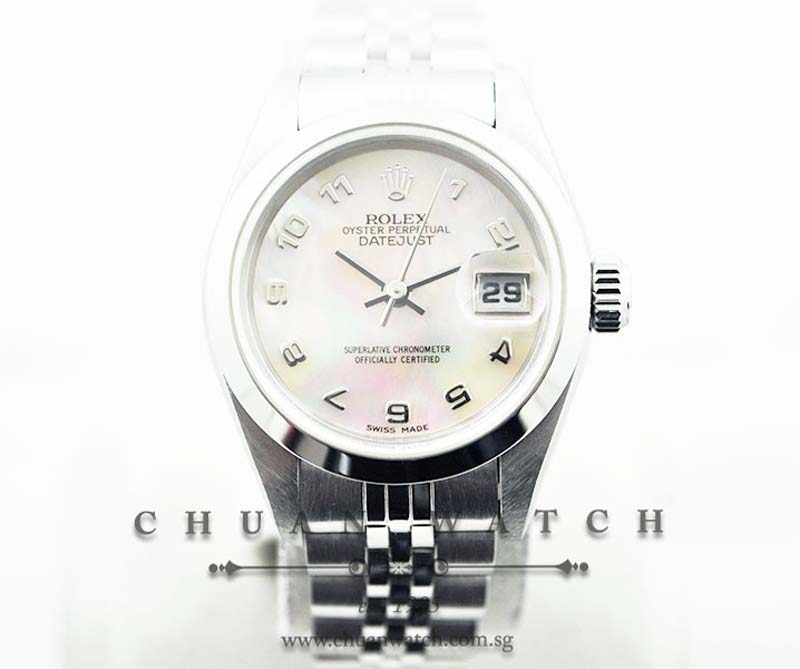 Rolex Ladies DateJust 26mm 69160 Pink MOP Arabic - Discontinued
