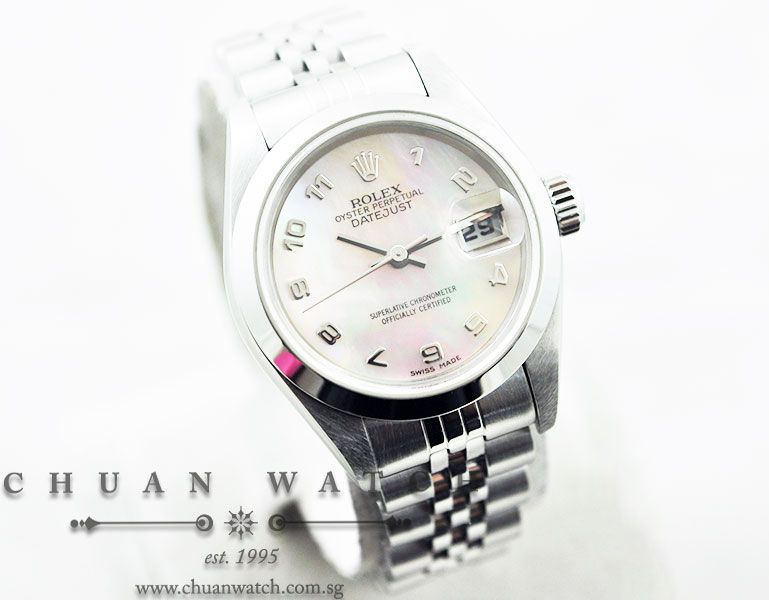Rolex Ladies DateJust 26mm 69160 Pink MOP Arabic - Discontinued - Image 3