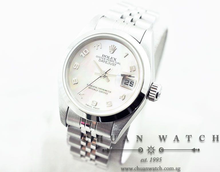 Rolex Ladies DateJust 26mm 69160 Pink MOP Arabic - Discontinued - Image 2