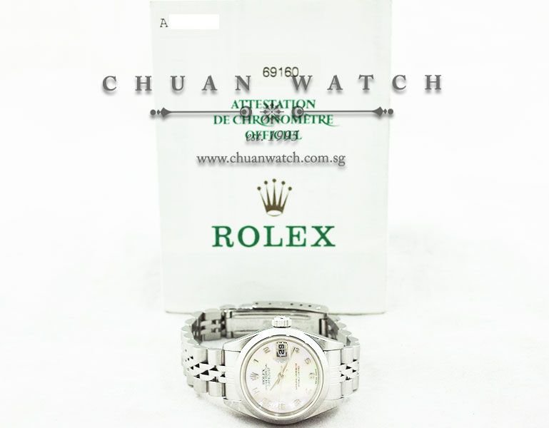 Rolex Ladies DateJust 26mm 69160 Pink MOP Arabic - Discontinued - Image 5