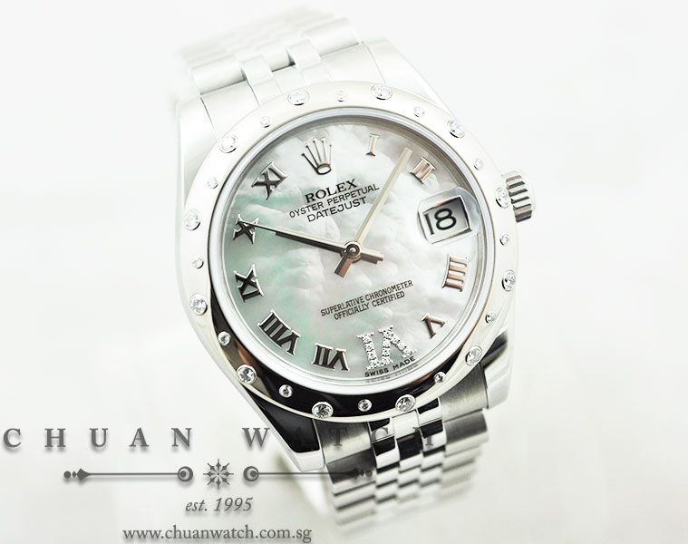 Rolex Boys DateJust 31mm 178344 White MOP VI - Image 3