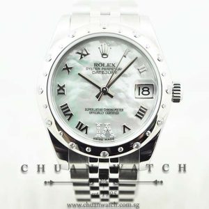 Rolex Boys DateJust 31mm 178344 White MOP VI