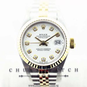 Rolex Ladies DateJust 26mm 69173 White Diamonds - Discontinued