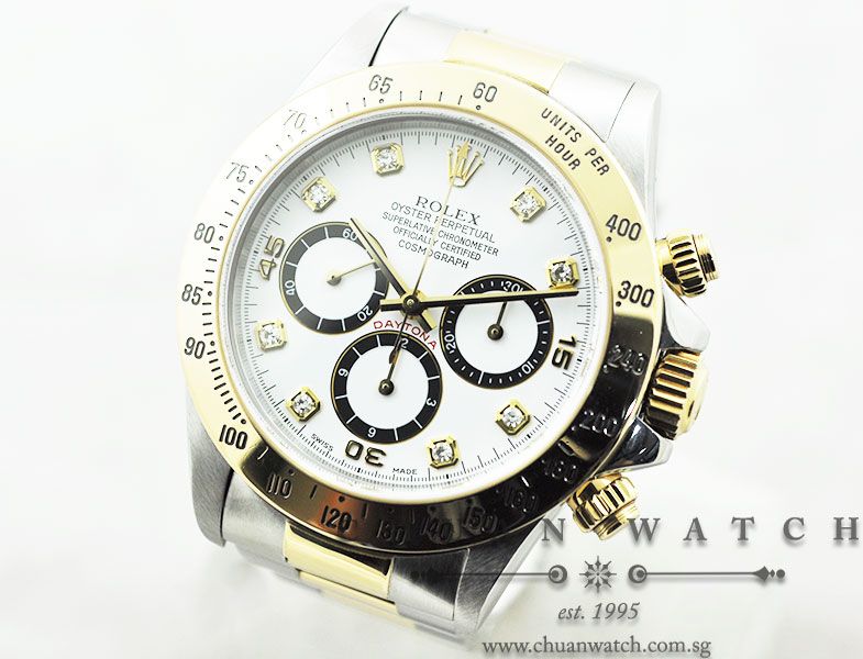 Rolex Cosmograph Zenith Daytona 16523 White Diamonds - Discontinued - Image 2