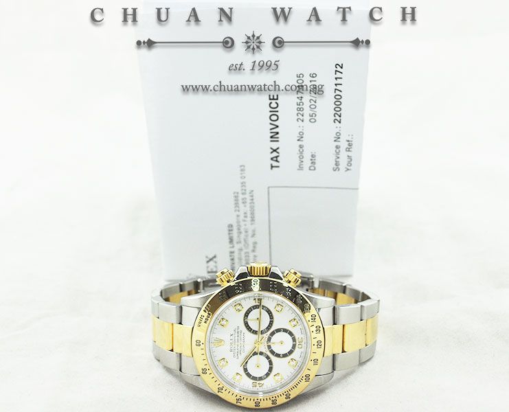 Rolex Cosmograph Zenith Daytona 16523 White Diamonds - Discontinued - Image 5