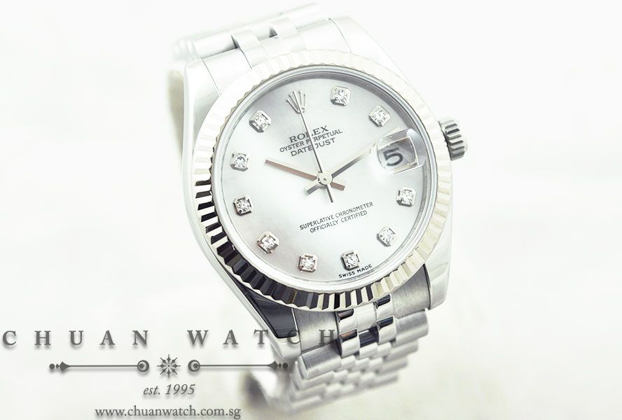 Rolex Boys DateJust 31mm 178274 White MOP Diamonds - Image 3