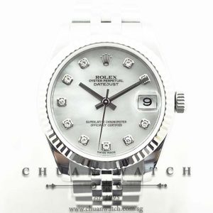 Rolex Boys DateJust 31mm 178274 White MOP Diamonds