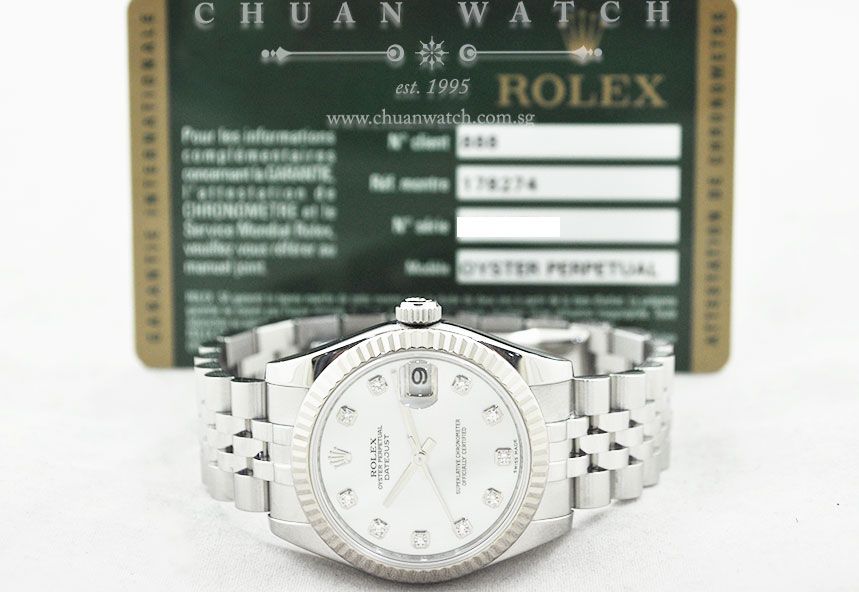 Rolex Boys DateJust 31mm 178274 White MOP Diamonds - Image 5