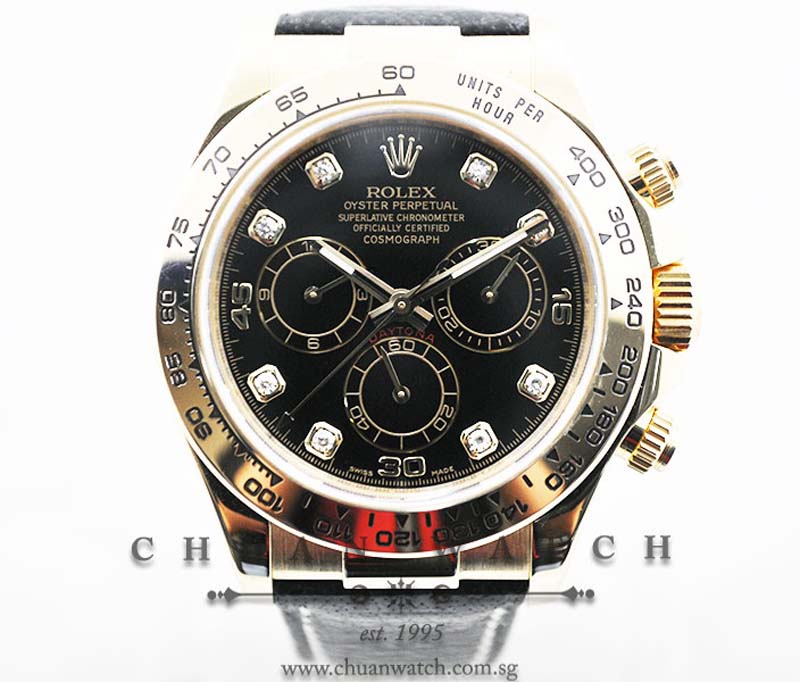 Rolex Cosmograph Daytona 116518 Black Diamonds