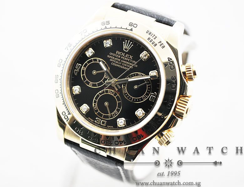 Rolex Cosmograph Daytona 116518 Black Diamonds - Image 2