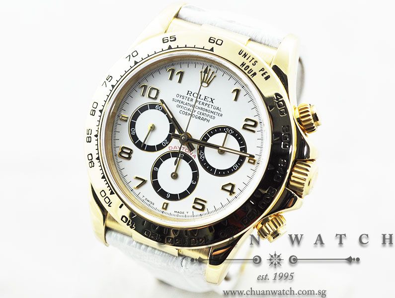 Rolex Cosmograph Zenith Daytona 16518 White Arabic Inverted 6 - Discontinued - Image 2