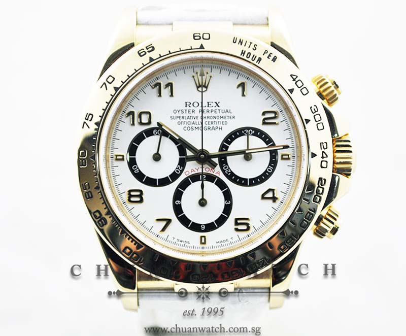Rolex Cosmograph Zenith Daytona 16518 White Arabic Inverted 6 - Discontinued