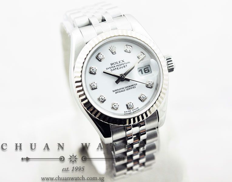 Rolex Ladies DateJust 26mm 179174 White Diamonds - Image 3